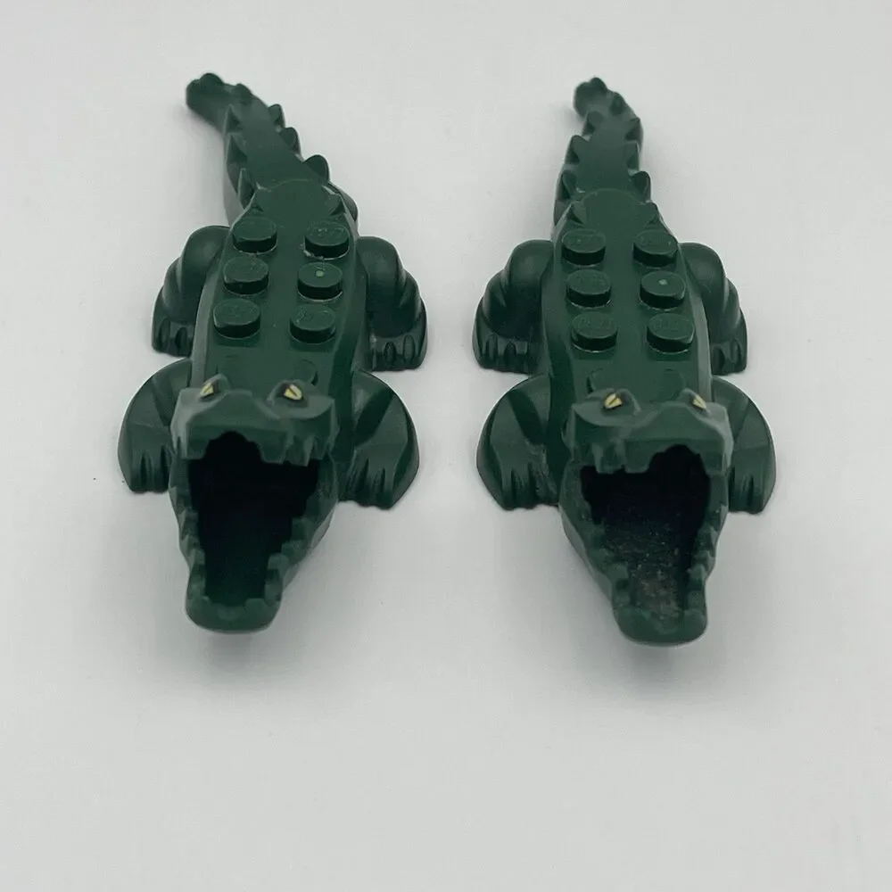 LEGO Alligator / Crocodile Dark Green Minifigure Bundle Lot
